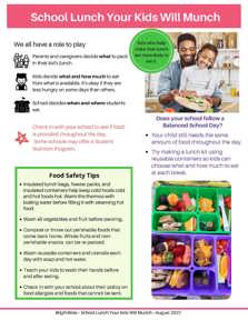 School Lunches your kids will munch