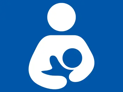 Icon of mother breastfeeding baby